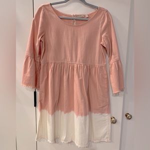 Anthropologie Holding Horses Dress Lilibet Dip Dye Ombre Bell Sleeves 2